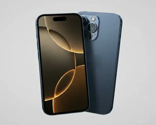 Ön ve arka yüzü görünen iPhone